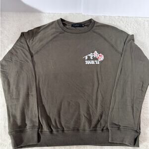 Junk Food Clothing Grateful Dead Tour '72 Rose Crewneck Sweatshirt Small Cotton
